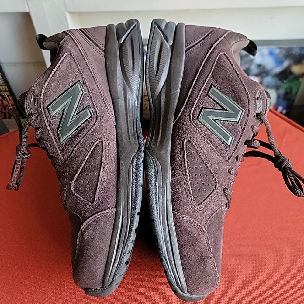 New Balance Brown Suede Sneakers with Chunky Soles - Picture 2 of 9
